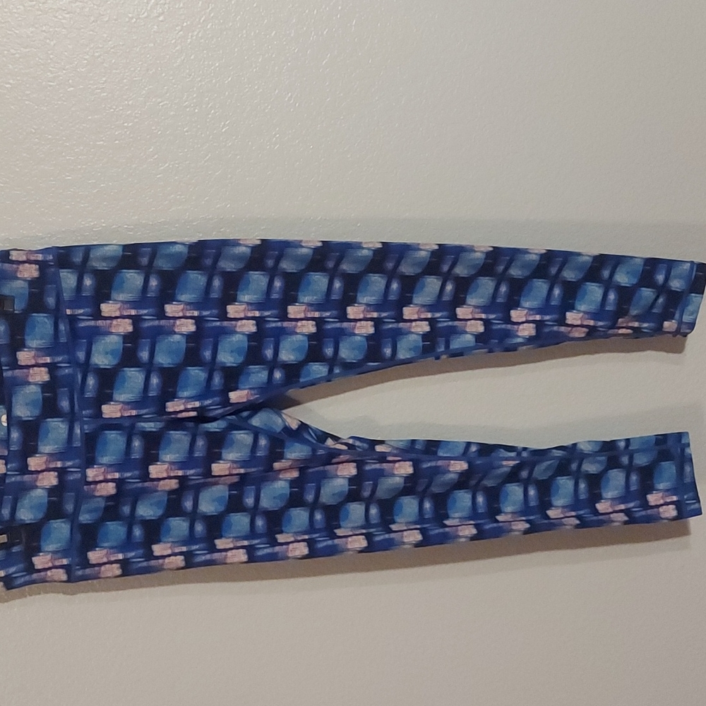 Large Athletic blue leggings